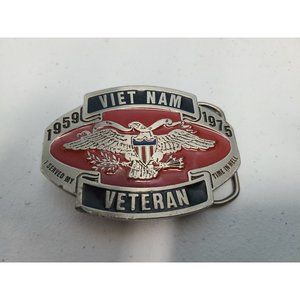 Vintage 1959-1975 VIETNAM VETERAN Belt Buckle 2278 USA